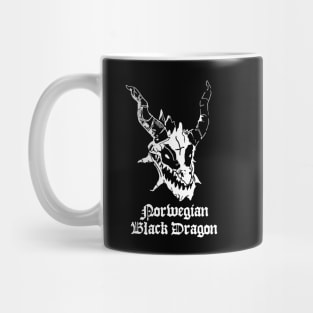 Norwegian Black Dragon DnD Metal Mug